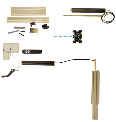 1-Leg Hand Crank Adjustable Ergonomic Workstation System