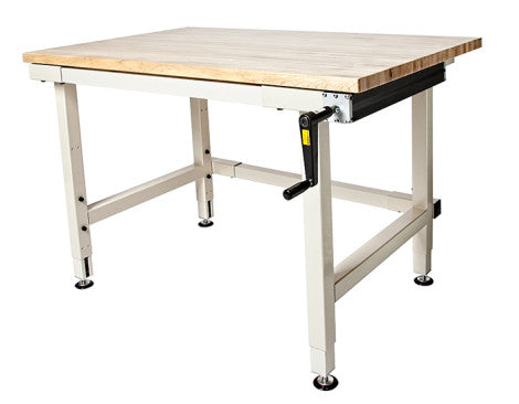 Hand Crank Industrial Workbenches - LHWB