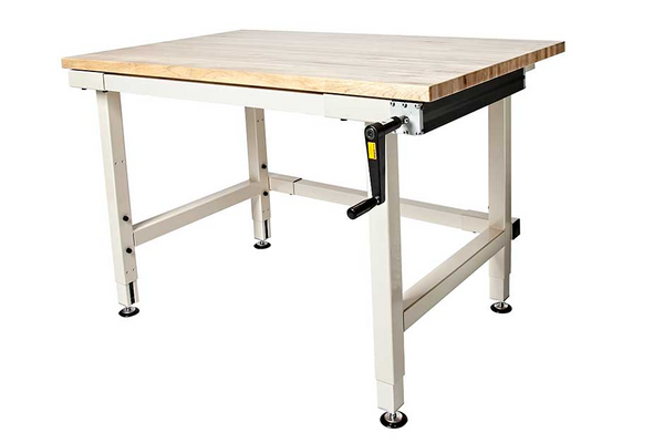 Adjustable Height Industrial Workbenches