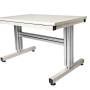 2 Leg Manual Adjustable Height Work Table - Ergosource