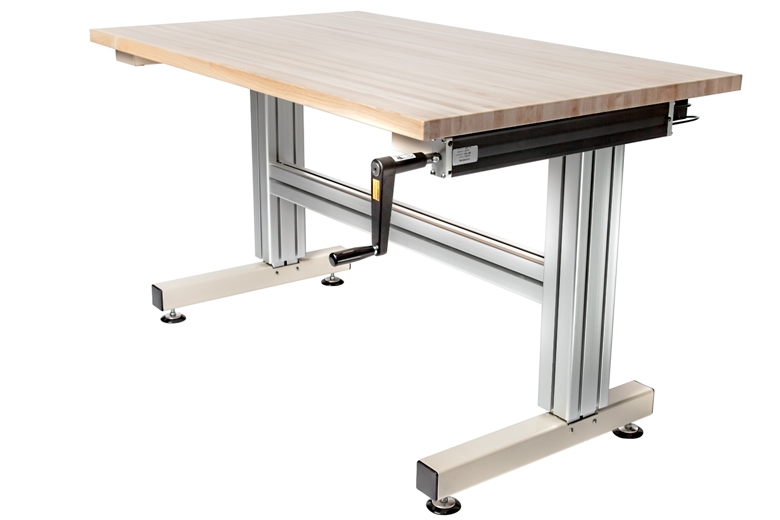 Cantilever Hand Crank Adjustable Height, How To Build A Adjustable Height Work Table