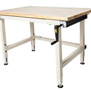 Adjustable Height Industrial Workbenches